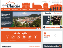 Tablet Screenshot of mairie-maiche.fr